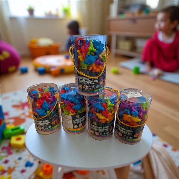 5-piece new children's color classification toys - new in boxes