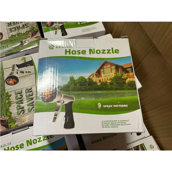 3 boxes full of brand new Hose nozzles with 9 spray patterns -  approx. 80 to 100 pieces