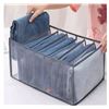 Image 2 : Brown mesh foldable drawer organizer - 6 slots - (example: could be used for shoes, clothes) x 2 - n