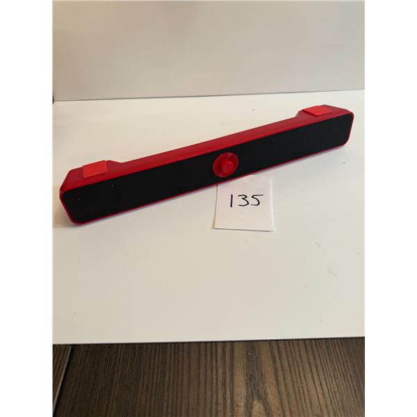 Miniso Double-Horn Stereo Sound Wireless Bluetooth Speaker (Black and Red)