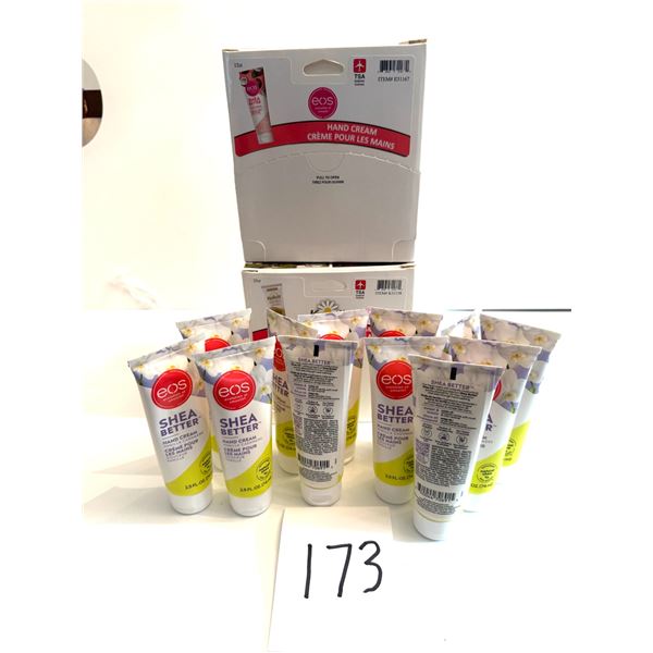 30 new EOS  mix with 3 kinds Hand Cream - Shea better/Coconut waters/Kamill Aloe Vera & avocado oil