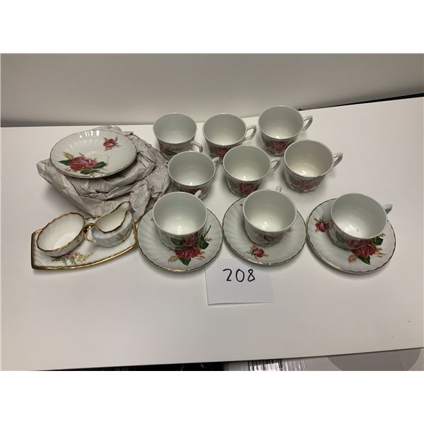 Royal Stafford Bone China tea set (9 cups and saucers)