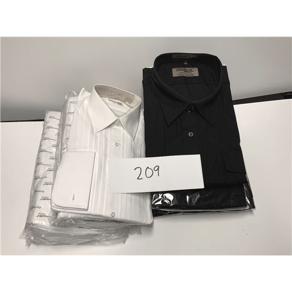 Unitex Black Shirt (4 units) and fumagalli’s uomo White Shirt (5 units)