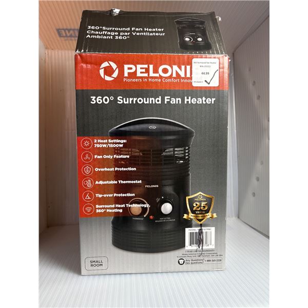 Pelonis 360 degree surround fan heater for small room (new)
