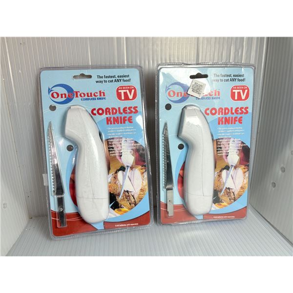 2pc new One Touch cordless knives