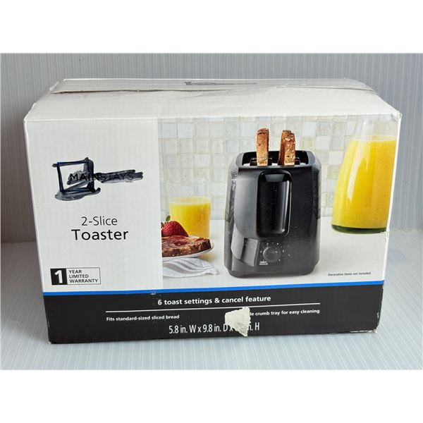 Mainstays 2 slice toaster