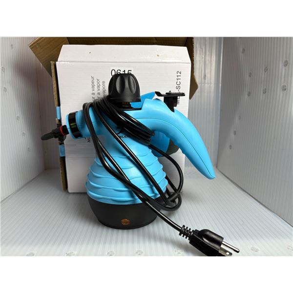 Blue handheld steamer cleaner