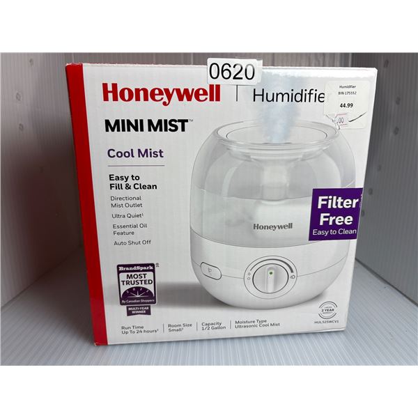Honeywell MINI MIST cool mist 1/2 gallon humidifier