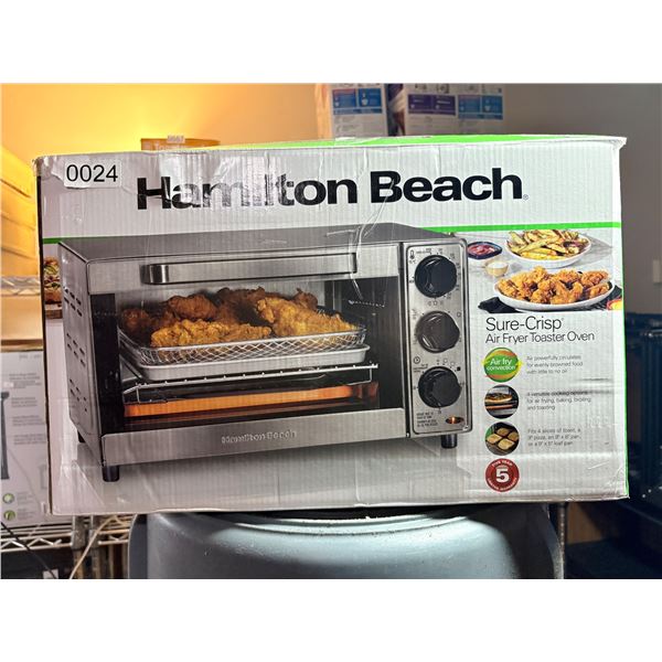 Hamilton Beach score crisp air fryer toaster over (fits 4 slices of toast)