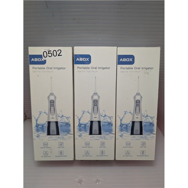 3pc new Abox portable oral water flosser irrigator 300ml