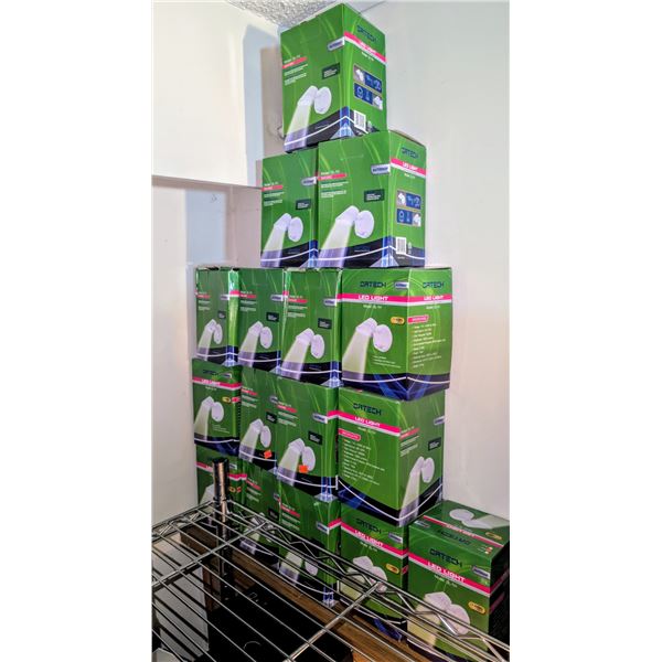 16pc Ortech LED security lights - new in boxes (brown)