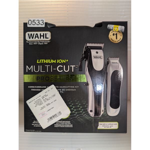 Wahl lithium ion multi-cut pro series cord/cordless complete haircutting kit