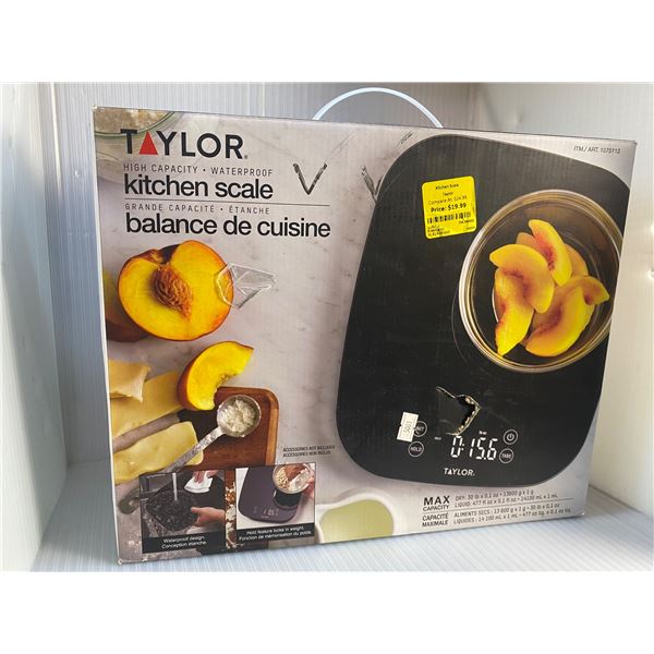 Taylor high capacity waterproof kitchen scale