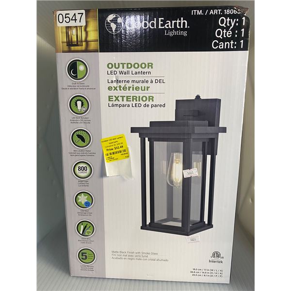Good Earth Lighting outdoor LED wall lantern