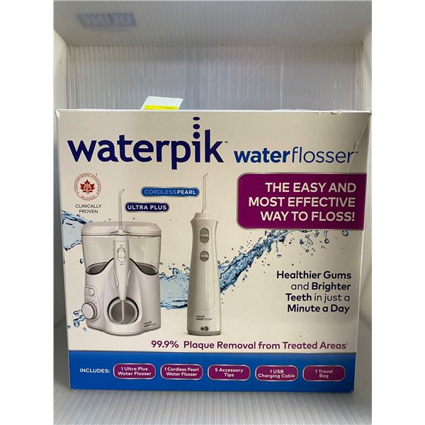 Waterpik water flosser with Ultra Plus and Cordless Pearl