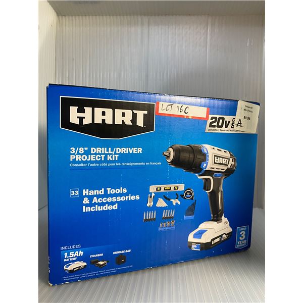 Hart 3/8" drill/driver project kit