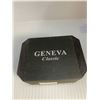 Image 3 : Geneva Classic water-resistant wrist watches set with case