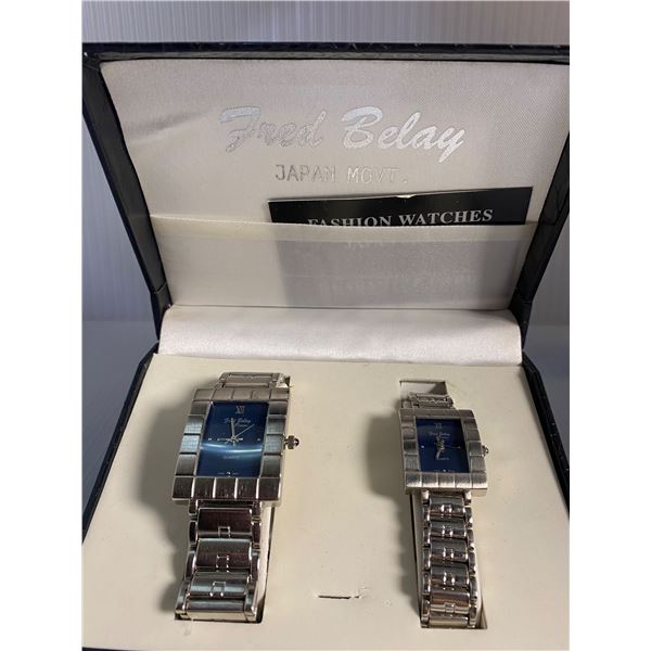Fred Belay Premier Japan Movement wrist watches set with case