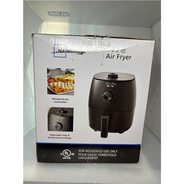Mainstays 2.2 qt air fryer non stick basket & crisping tray are dishwasher safe (tested working)