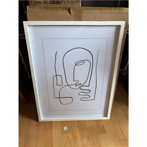 2pc Style in Form decorative framed wall hangings (new in boxes) - 22in x 28in approx.