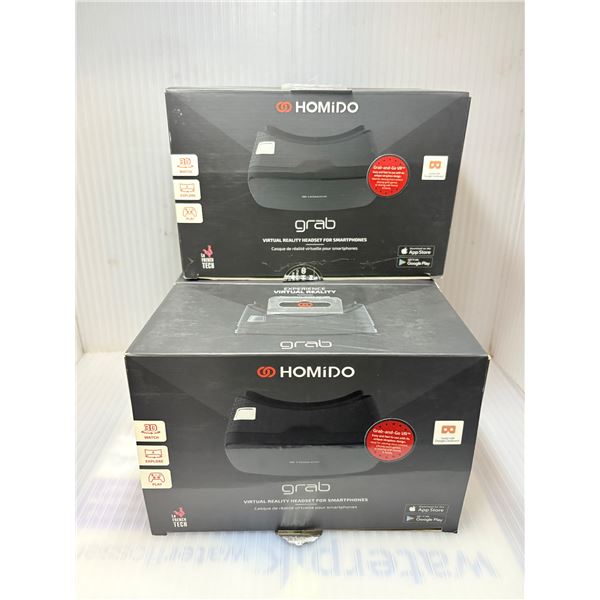 3 pc new Homido grab and go VR headset for smartphones