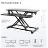 Image 1 : VIVO 36 inch Desk Converter, K Series, Height Adjustable Sit to Stand Riser, Dual Monitor and Laptop