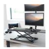 Image 2 : 2pc VIVO Black Single Top 69cm Heavy-Duty Scissors Lift Keyboard and Mouse Risers, Designed for Ergo