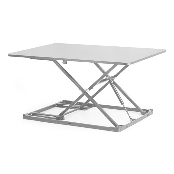 VIVO Black Ultra-Slim Single Top Height Adjustable 31 inch Standing Desk Converter, Compact Sit Stan