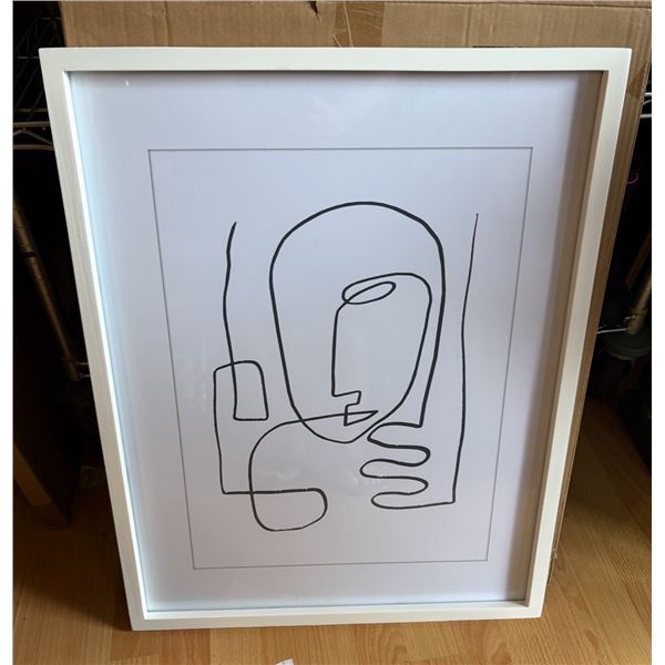 3pc Style in Form decorative framed wall hangings (new in boxes) - 22in x 28in approx.