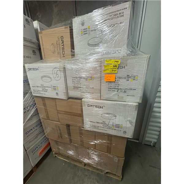 Pallet of assorted Ortech light fixtures - 26 Boxes of 1051 3KGR - $22.67/pc - 520 pce total Retail 