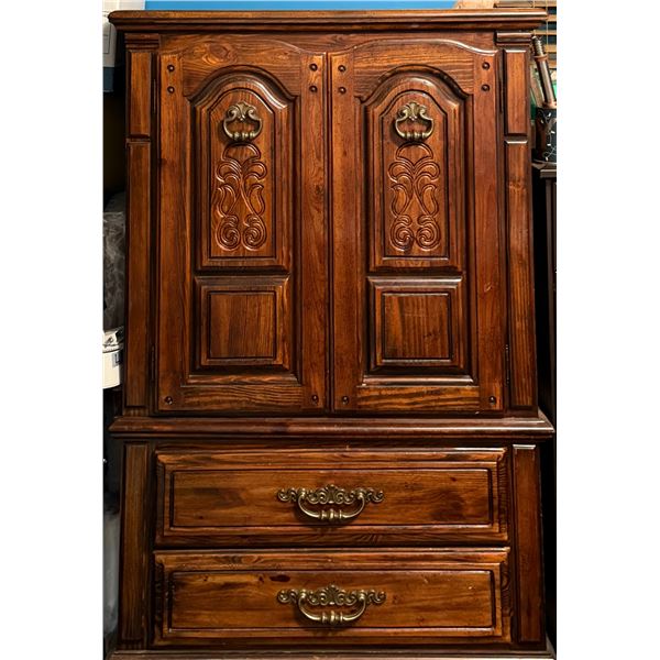 All Wood Drawer 38 x 18 x 58 inches Very Heavy need 2 men