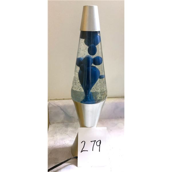 Lava 14.5 in. Silver Vortex Lamp.