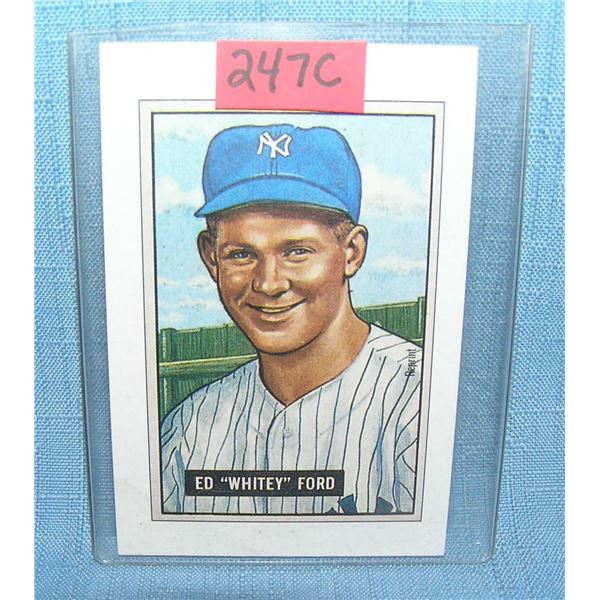 Whitey Ford Bowman reprint Baseball card