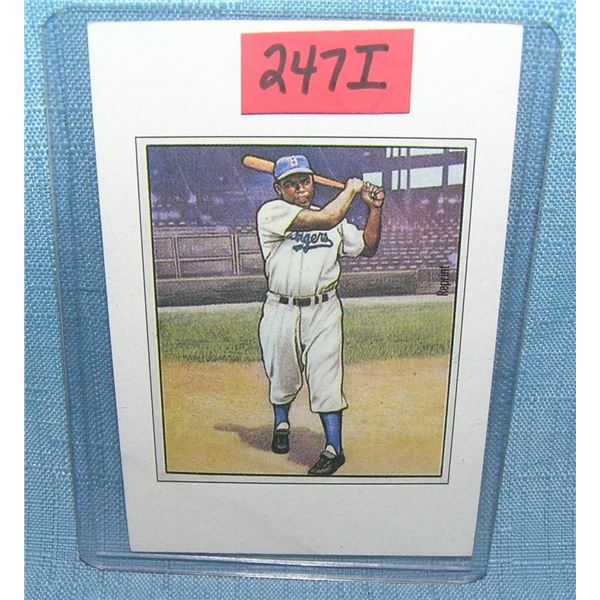 Jackie Robinson Bowman reprint Baseball card