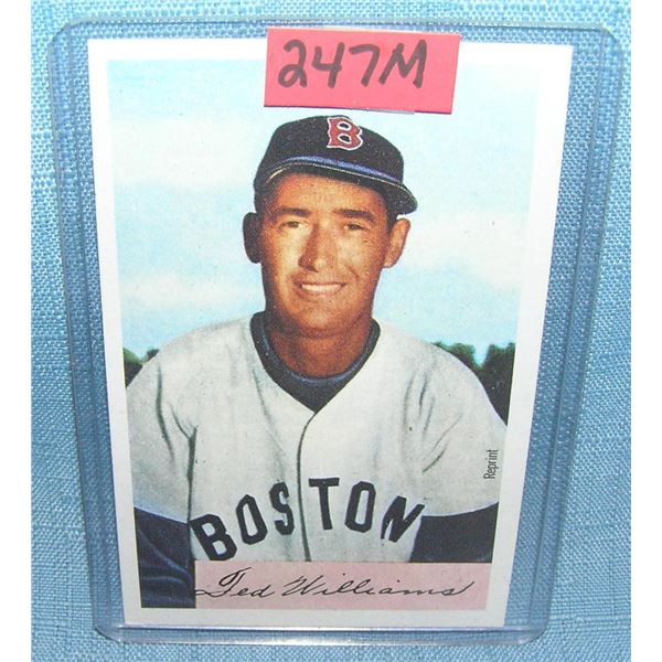 Ted Williams Bowman reprint Baseball card