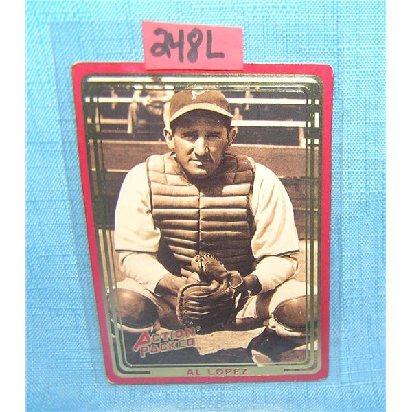AL Lopez retro style style baseball card