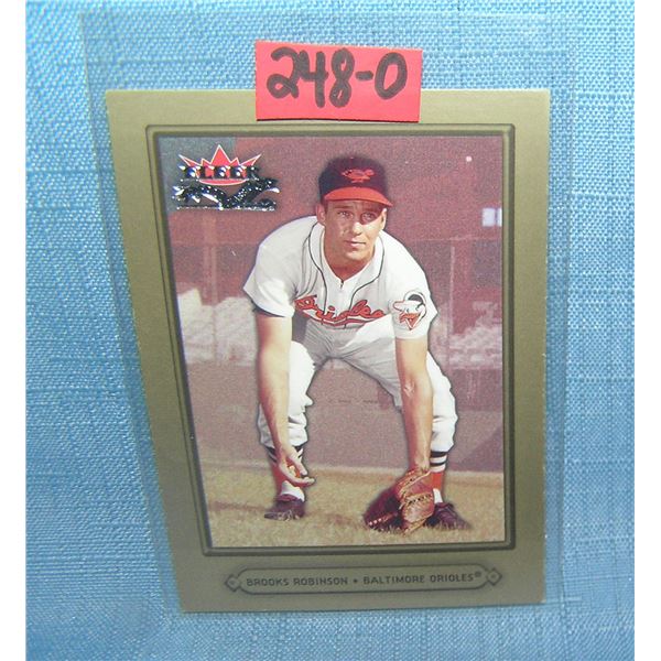 Brooks Robinson retro style style baseball card