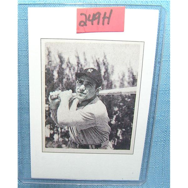 Yogi Berra Bowman reprint all star baseball card