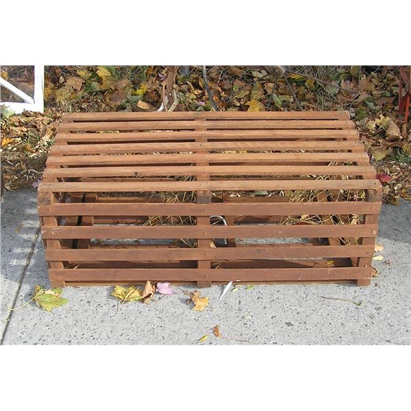 Vintage wood lobster trap