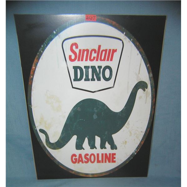 Sinclair Dino Gasoline retro style advertising sign