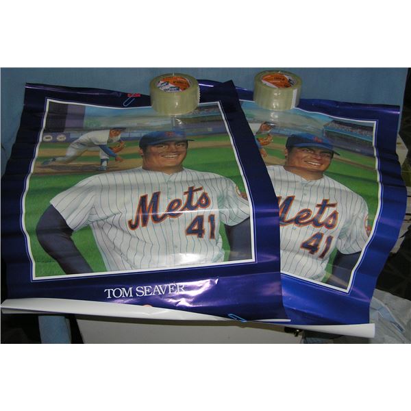 Pair of vintage Tom Seaver NY Mets posters