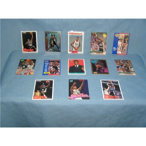 San Antonio Spurs all star basketball cards includes many David Robinson cards