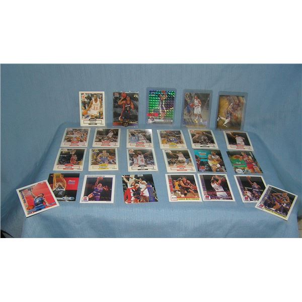 Large group of vintage all star basketball cards