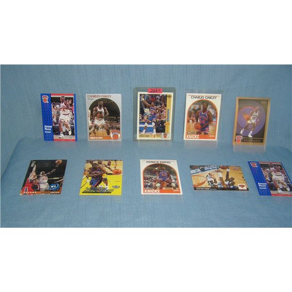 Collection of NY Knicks all star basketball cards