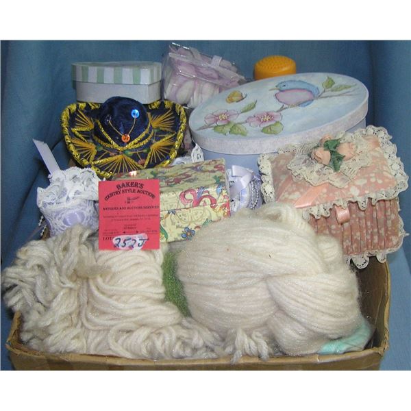 Large box of estate collectibles