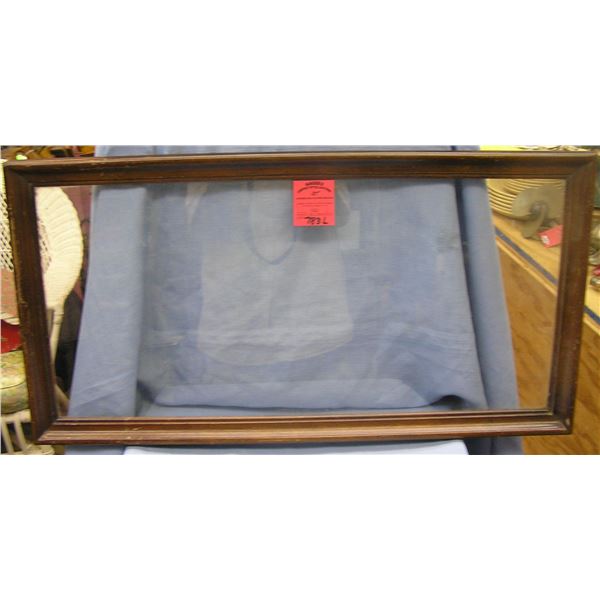 Antique Glass and walnut serving tray