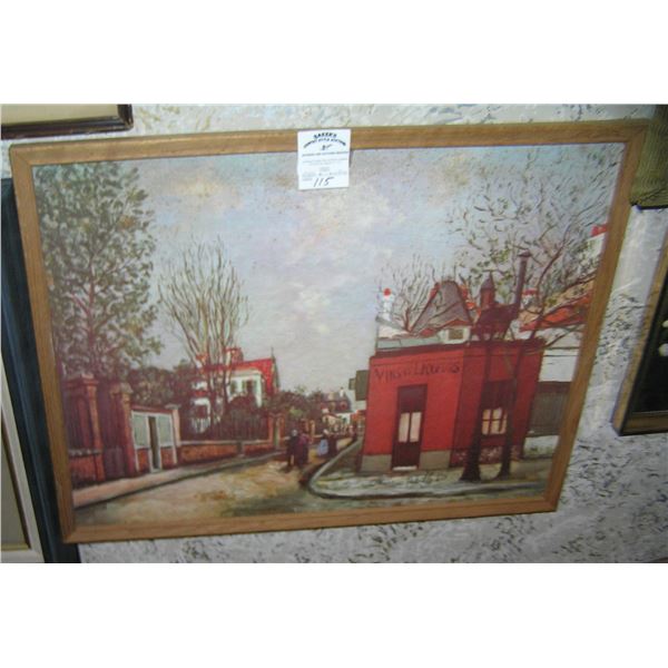 Vintage framed print