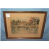 Image 1 : Old covered bridge original framed art work