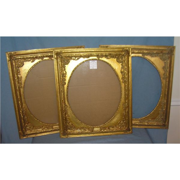 Group of 3 great gold gilded frames