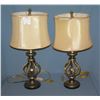 Image 1 : Pair of rope tied style table lamps